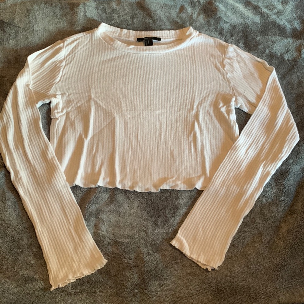 Forever 21 White Crop Top